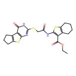 C22H23N3O4S3 structure