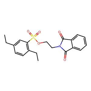 2-(1,3-Dioxoisoindol-2-yl)ethyl 2,5-diethylbenzenesulfonate structure