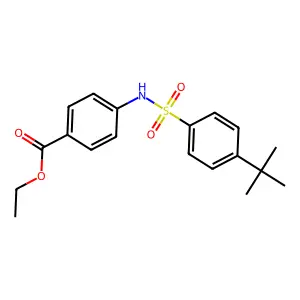 Ethyl 4-[(4-tert-butylphenyl)sulfonylamino]benzoate structure
