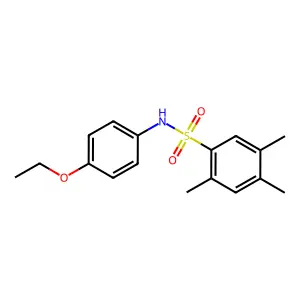 N-(4-ethoxyphenyl)-2,4,5-trimethylbenzenesulfonamide structure