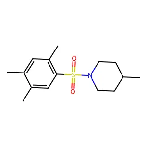 4-Methyl-1-[(2,4,5-trimethylphenyl)sulfonyl]piperidine structure