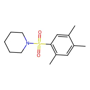 [(2,4,5-Trimethylphenyl)sulfonyl]piperidine structure