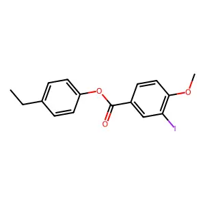 4-Ethylphenyl 3-iodo-4-methoxybenzoate structure