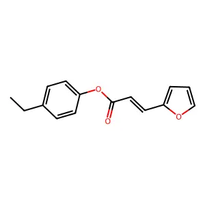 (E)-4-ethylphenyl 3-(furan-2-yl)acrylate structure