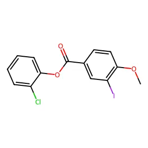 2-Chlorophenyl 3-iodo-4-methoxybenzoate structure