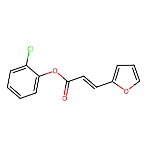 (E)-2-chlorophenyl 3-(furan-2-yl)acrylate structure