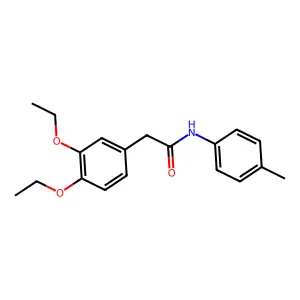 2-(3,4-diethoxyphenyl)-N-(4-methylphenyl)acetamide structure