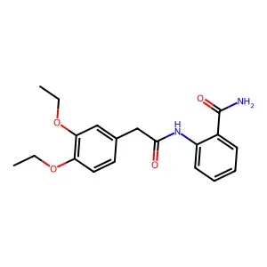 2-{[(3,4-Diethoxyphenyl)acetyl]amino}benzamide structure