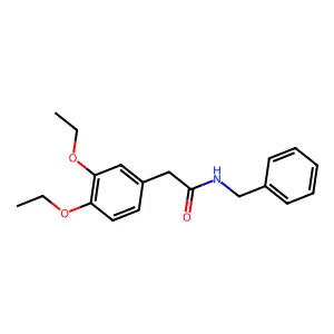 N-苄基-2-(3,4-二乙氧基苯基)乙酰胺 structure