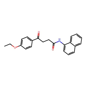 4-(4-ethoxyphenyl)-N-(1-naphthyl)-4-oxobutanamide structure