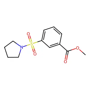Methyl 3-(pyrrolidin-1-ylsulfonyl)benzoate structure