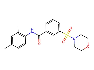 N-(2,4-dimethylphenyl)-3-(morpholinosulfonyl)benzamide structure