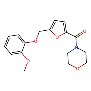 4-{5-[(2-Methoxyphenoxy)methyl]-2-furoyl}morpholine structure