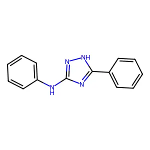 N,5-diphenyl-1H-1,2,4-triazol-3-amine structure