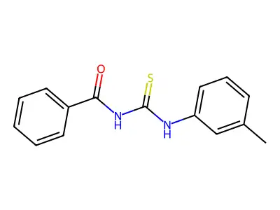 1-Benzoyl-3-(3-methylphenyl)thiourea structure