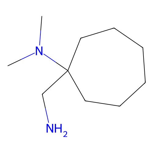 1-(aminomethyl)-N,N-dimethylcycloheptan-1-amine structure