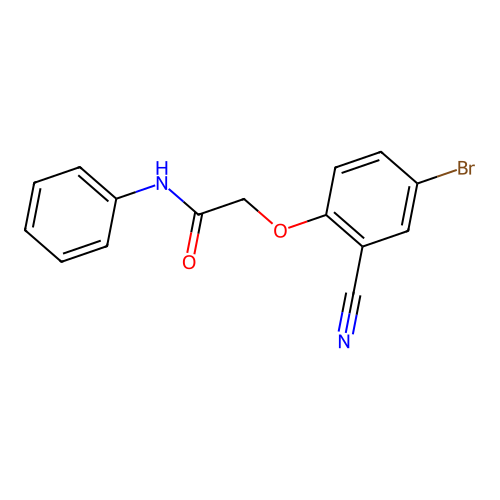 2-(4-bromo-2-cyanophenoxy)-N-phenylacetamide structure