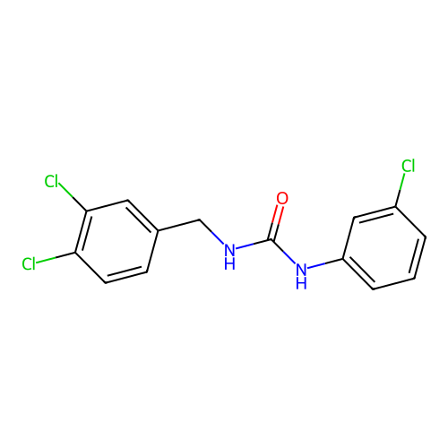 1-(3-Chlorophenyl)-3-(3,4-dichlorobenzyl)urea structure