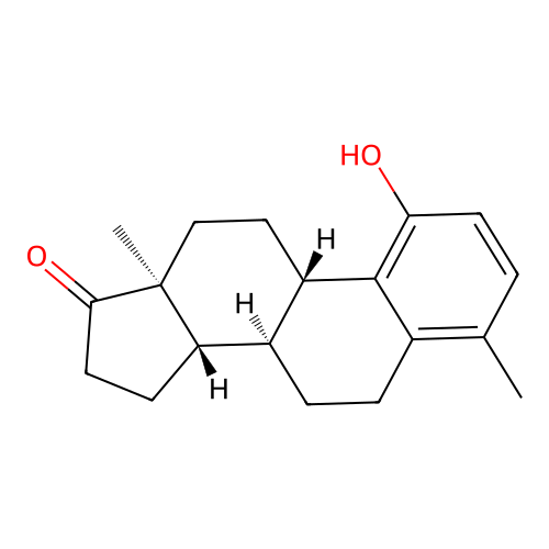 1-Hydroxy-4-methylestra-1,3,5(10)-trien-17-one structure