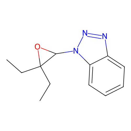 1-(3,3-Diethyloxiran-2-yl)benzotriazole structure