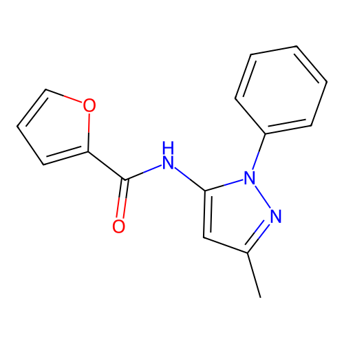 N-(3-methyl-1-phenyl-1H-pyrazol-5-yl)furan-2-carboxamide structure