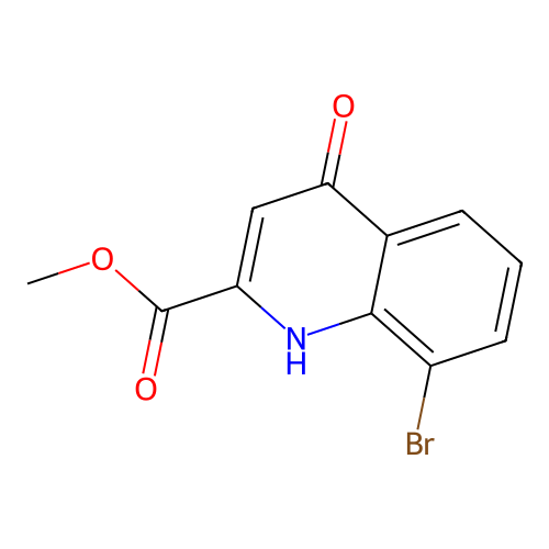 Methyl 8-bromo-4-hydroxyquinoline-2-carboxylate structure