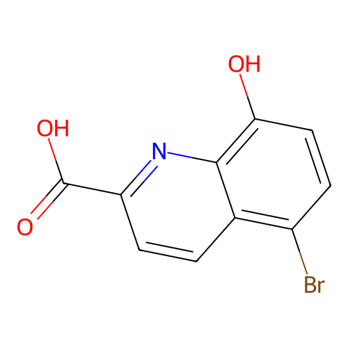 5-Bromo-8-hydroxyquinoline-2-carboxylic acid structure