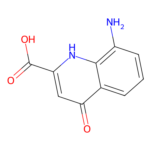 8-Amino-4-oxo-1,4-dihydroquinoline-2-carboxylic acid structure