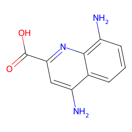 4,8-diaminoquinoline-2-carboxylic Acid structure