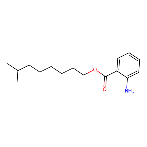 Isononyl anthranilate structure