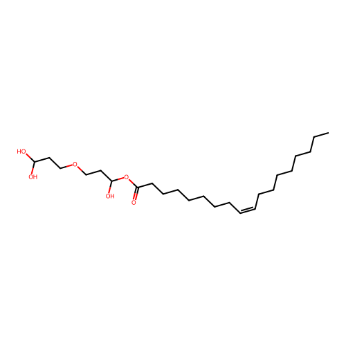 3-(3,3-Dihydroxypropoxy)-1-hydroxypropyl (9Z)-octadec-9-enoate structure