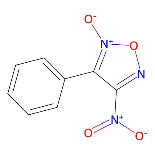 4-Nitro-3-phenylfuroxan structure