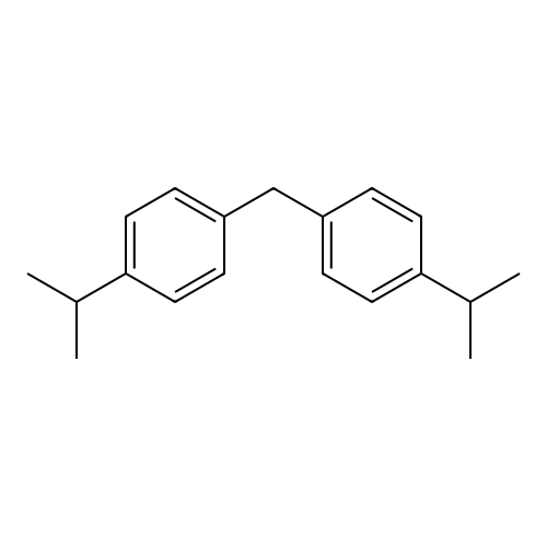 1,1'-Methylenebis(4-(propan-2-yl)benzene) structure