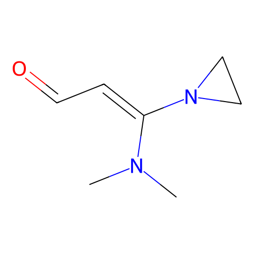 3-(Aziridin-1-yl)-3-(dimethylamino)prop-2-enal structure