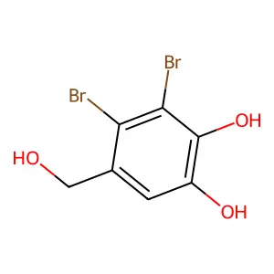 3,4-Dibromo-5-(hydroxymethyl)-1,2-benzenediol structure
