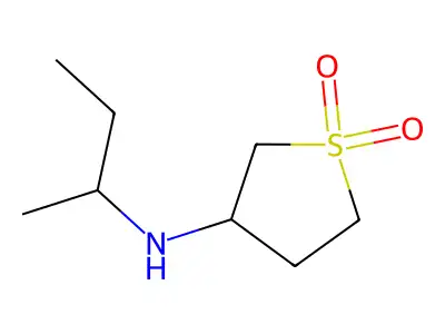 3-[(Butan-2-yl)amino]-1lambda6-thiolane-1,1-dione structure
