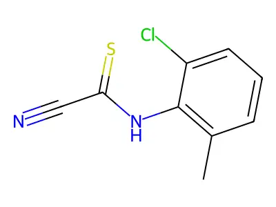 N-(2-Chloro-6-methylphenyl)cyanothioformamide structure