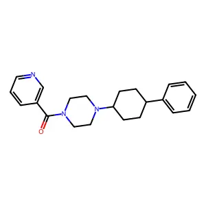 1-(4-Phenylcyclohexyl)-4-(pyridin-3-ylcarbonyl)piperazine structure