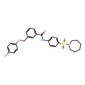 N-[4-(azepan-1-ylsulfonyl)phenyl]-3-[(4-chlorophenoxy)methyl]benzamide structure