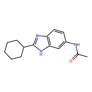 N-(2-Cyclohexyl-1H-benzoimidazol-5-yl)-acetamide structure