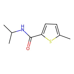 N-isopropyl-5-methyl-2-thiophenecarboxamide structure