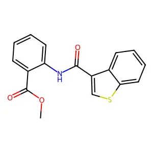 Methyl 2-(1-benzothiophene-3-carbonylamino)benzoate structure