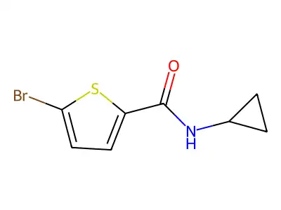 5-bromo-N-cyclopropylthiophene-2-carboxamide structure