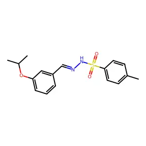 4-Methylbenzenesulfonic acid 2-[[3-(1-methylethoxy)phenyl]methylene]hydrazide structure