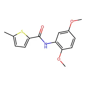 N-(2,5-dimethoxyphenyl)-5-methylthiophene-2-carboxamide structure