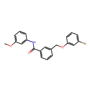 3-[(3-bromophenoxy)methyl]-N-(3-methoxyphenyl)benzamide structure