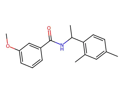 N-[1-(2,4-dimethylphenyl)ethyl]-3-methoxybenzamide structure