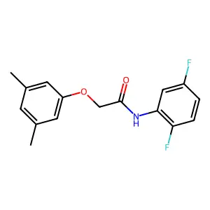 N-(2,5-difluorophenyl)-2-(3,5-dimethylphenoxy)acetamide structure