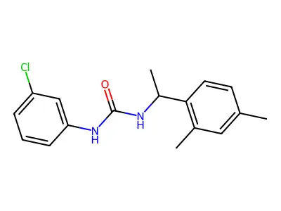 1-(3-Chlorophenyl)-3-[1-(2,4-dimethylphenyl)ethyl]urea structure