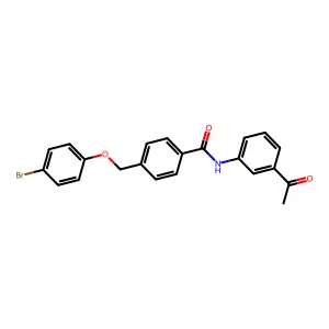 N-(3-acetylphenyl)-4-[(4-bromophenoxy)methyl]benzamide structure